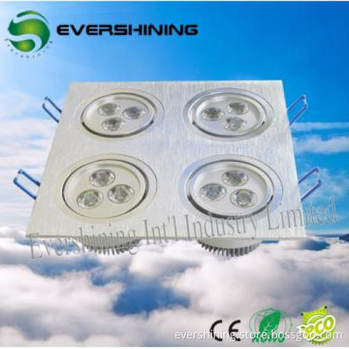 Eco-friendly AC220V 240V Cold white it squares 30 degrees 12W